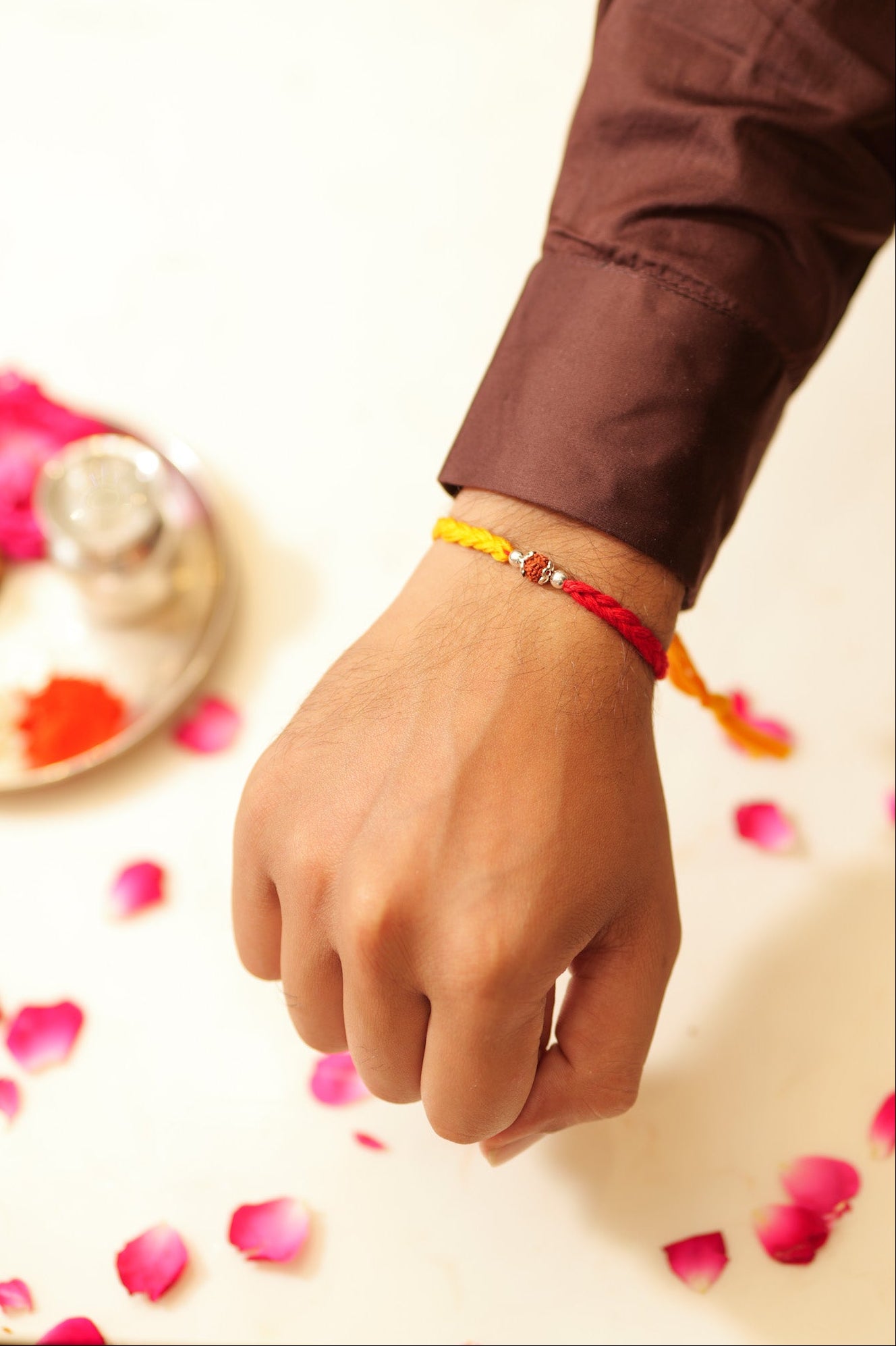 Aadhya Rudraksh Thread Rakhi - Image 2