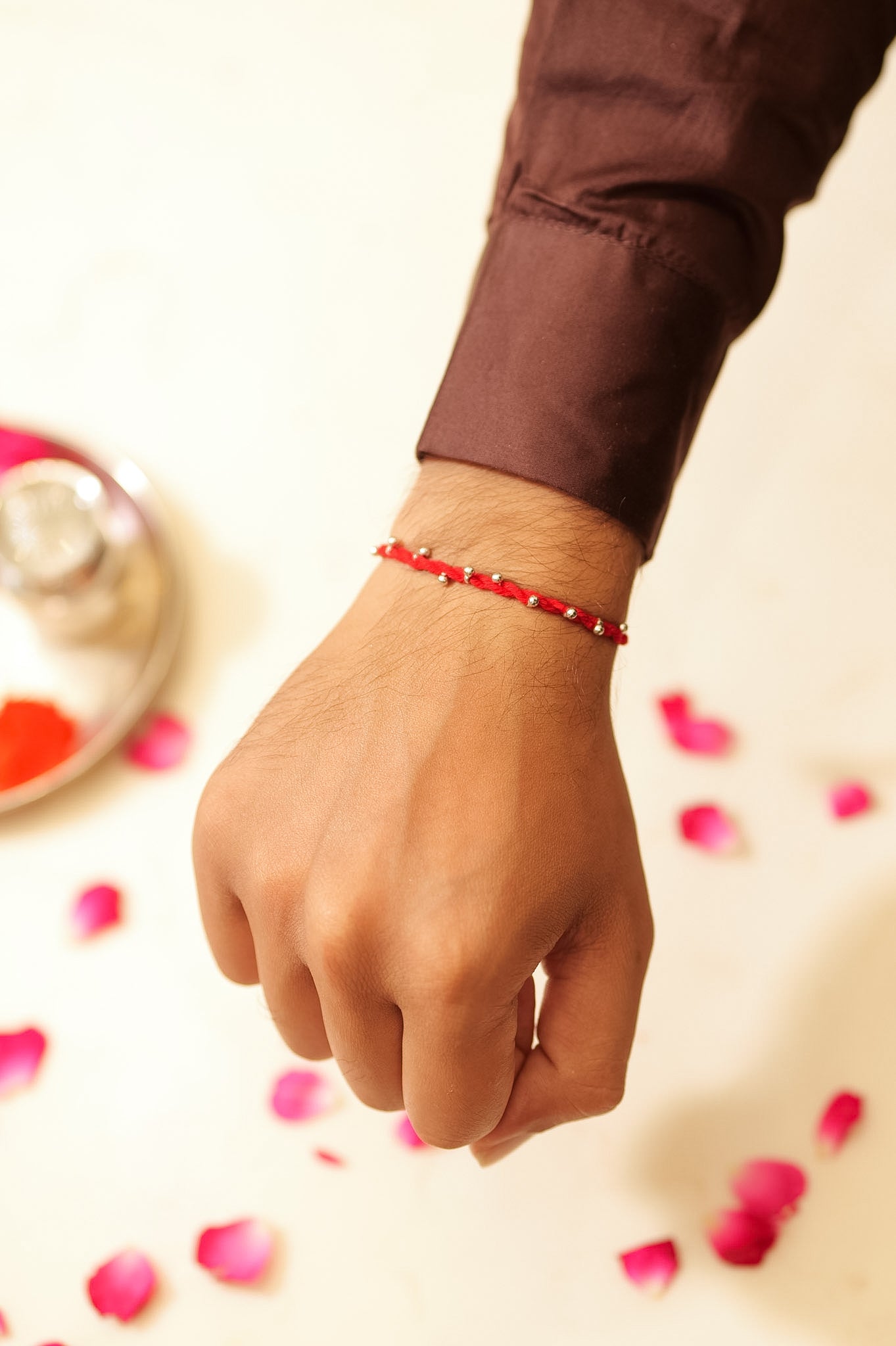 Silver Ghunghroo Thread Rakhi