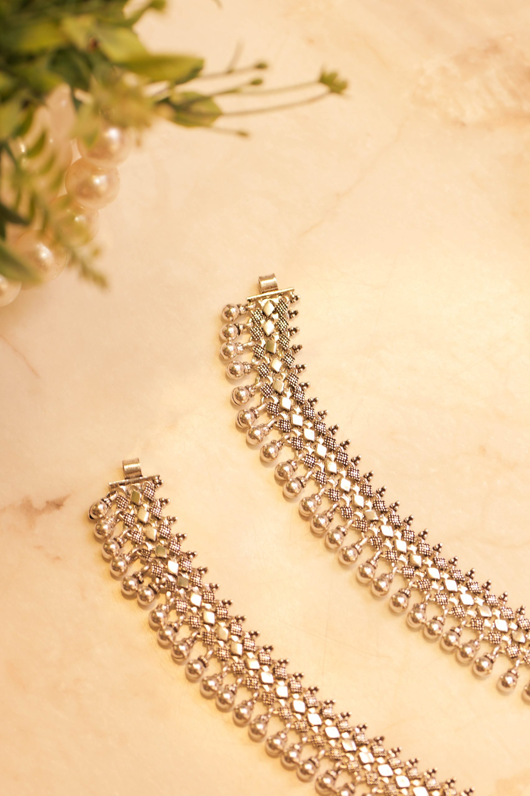 Anaya Timeless Ghungroo Sequence Anklet Pair - Image 4