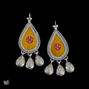 Hand Painted Golden Glass