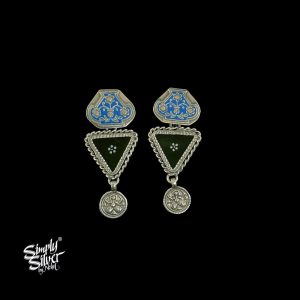 Meenakari with Hand Painted Glass