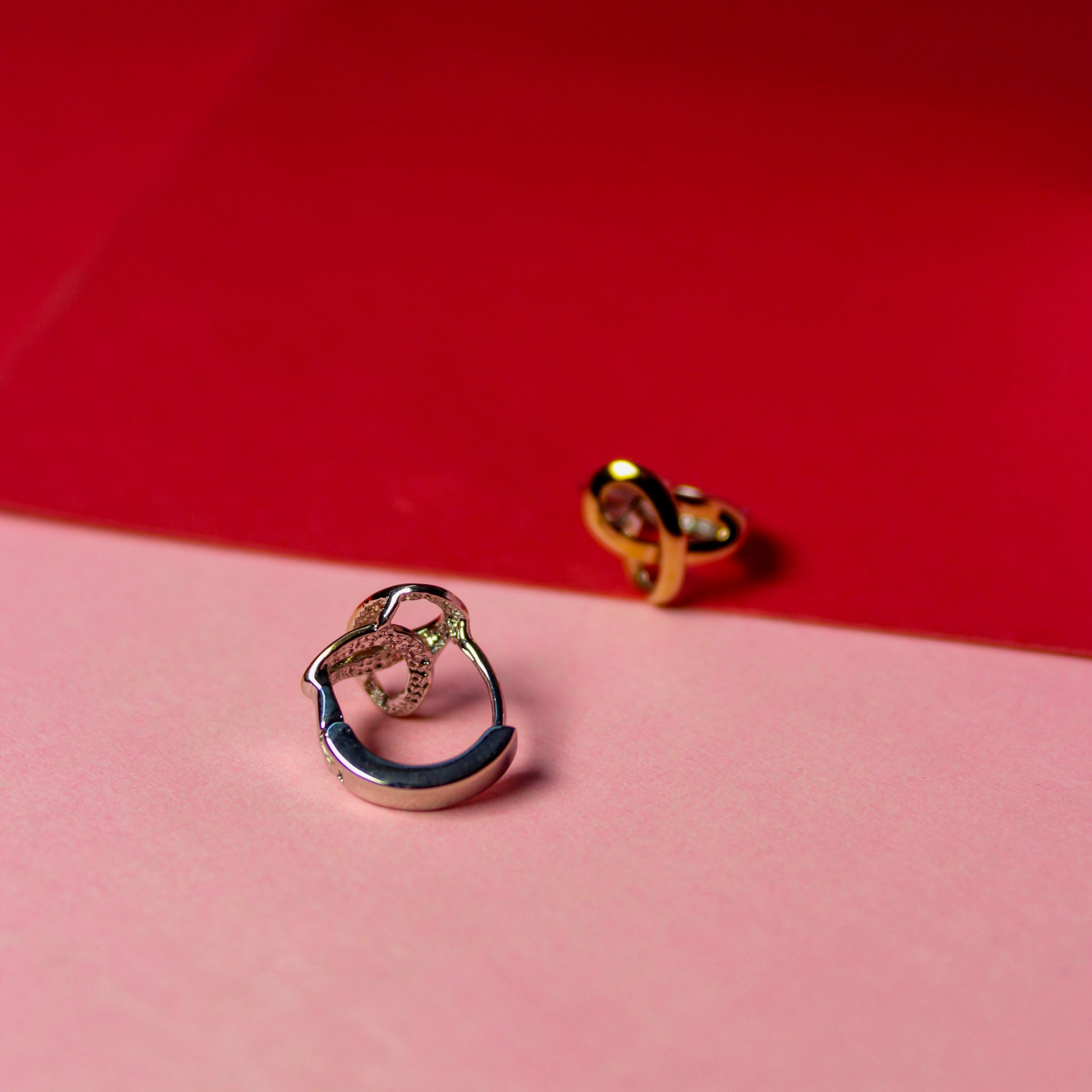 Rose Classic Knot Hoops - Image 4