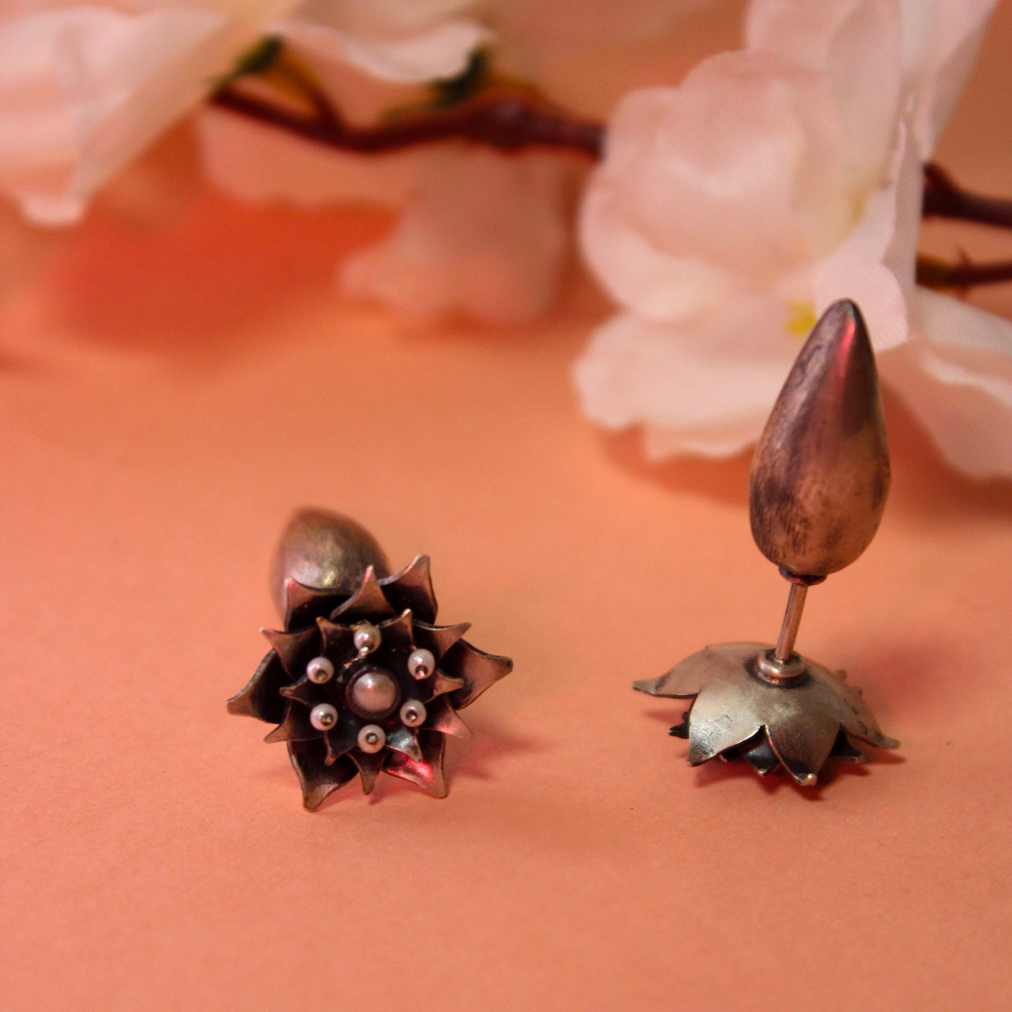 Anokhi Flower Drops Earring - Image 2