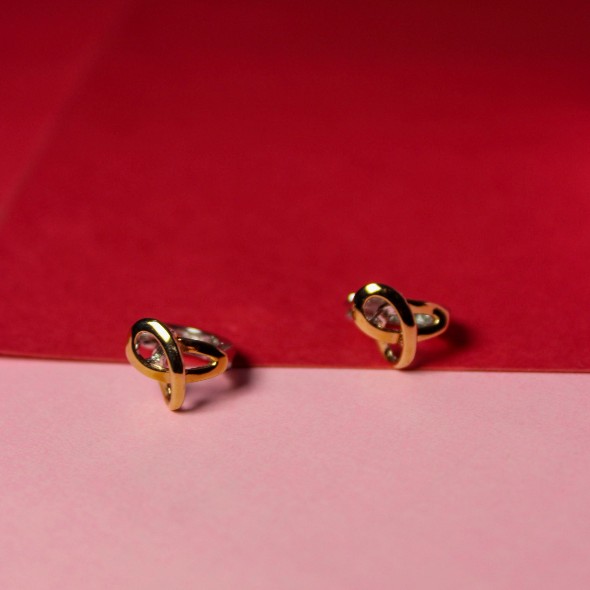 Rose Classic Knot Hoops - Image 3