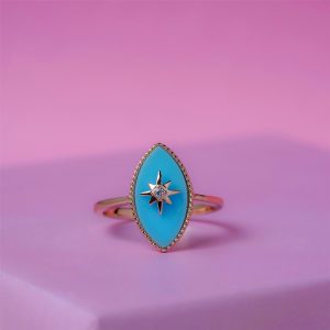 Rose Gold Star Serenity Ring