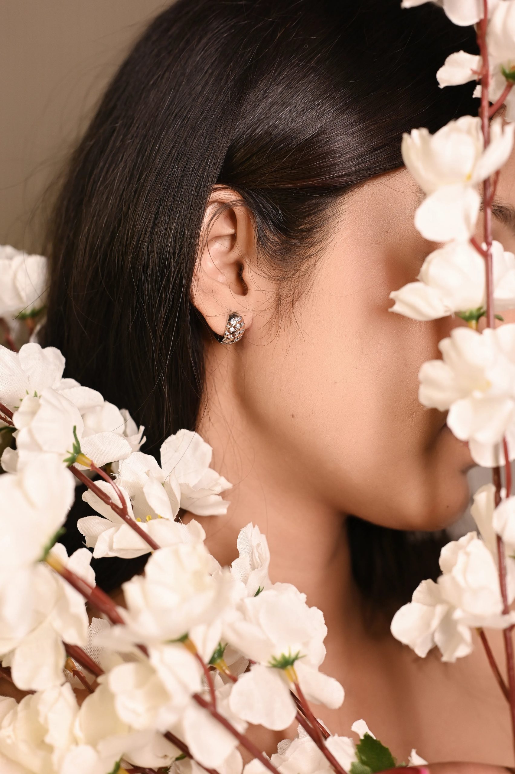 Dual Tone Twisted Hoops - Image 4
