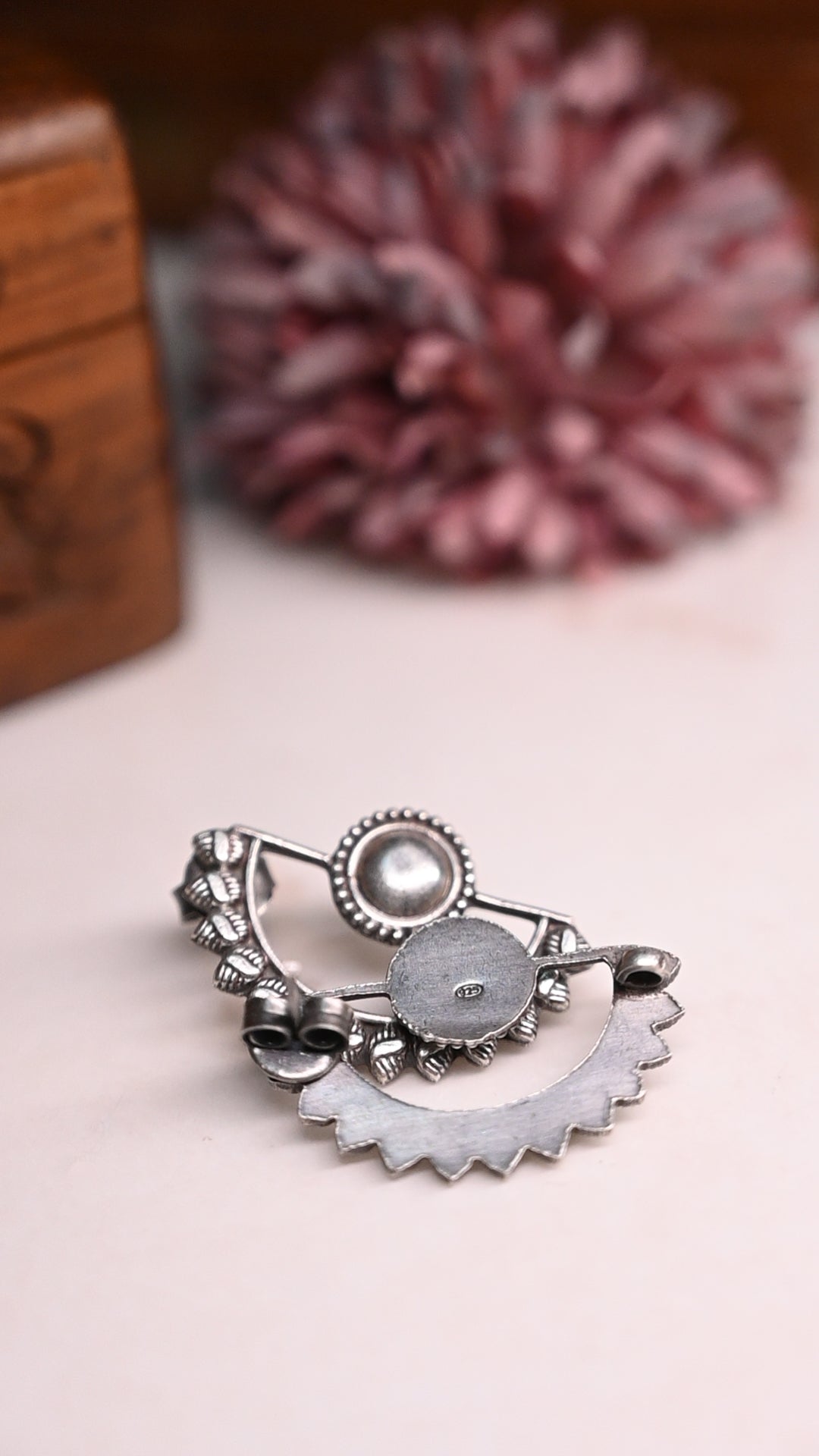 Anokhi Tribal Half-Moon Earrings - Image 5