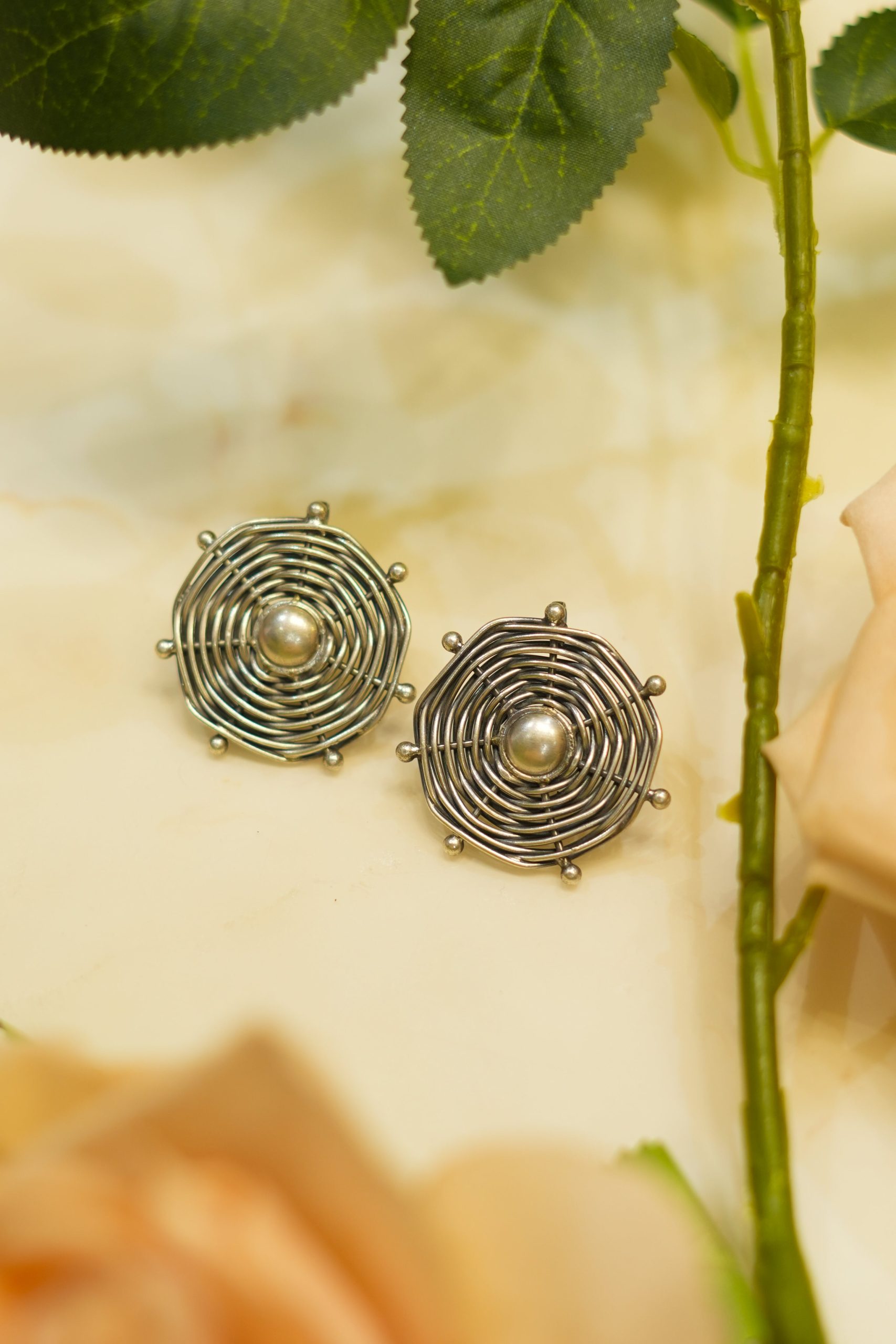 Aadhya Wire Concentric Earrings - Image 4
