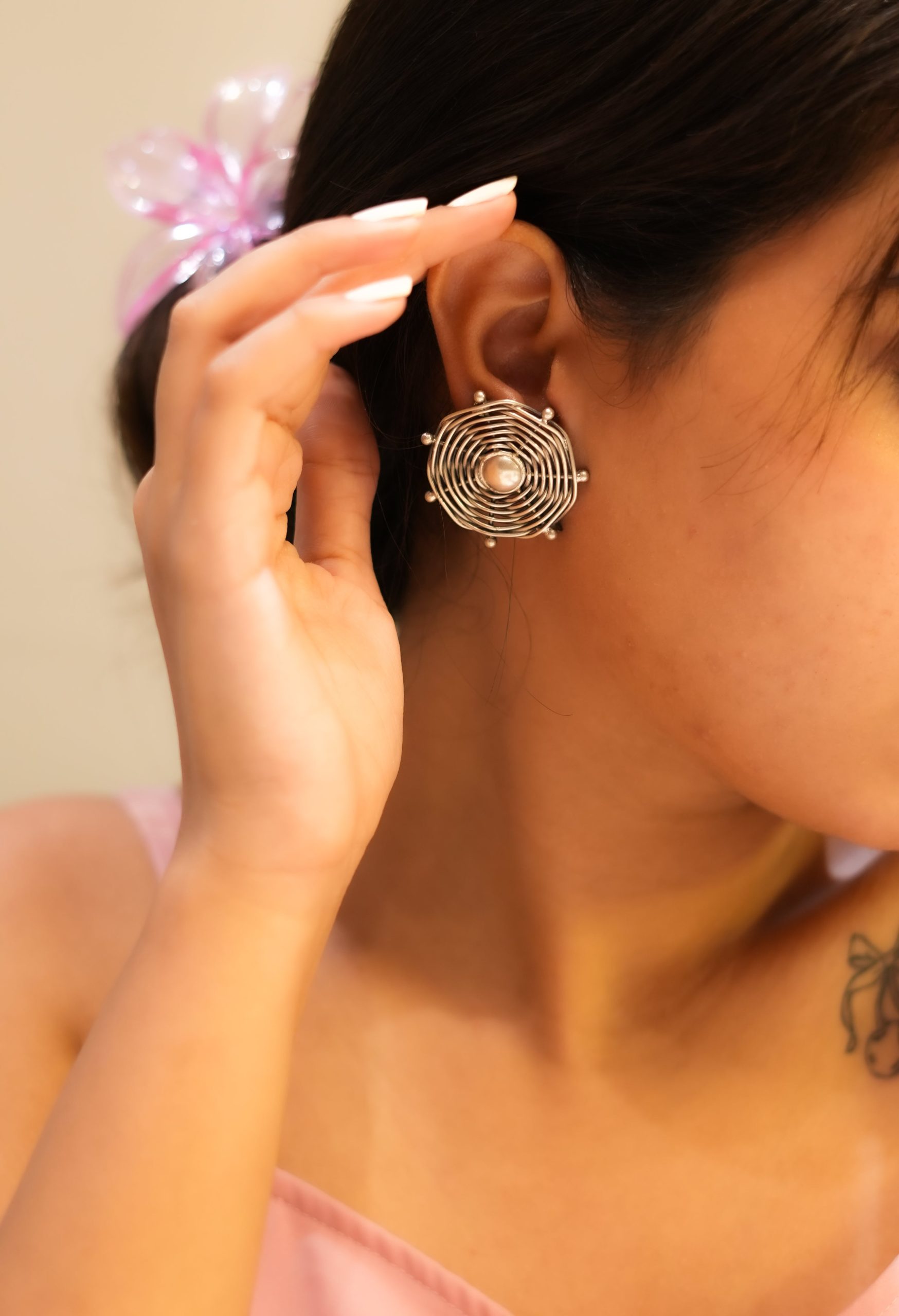 Aadhya Wire Concentric Earrings - Image 3