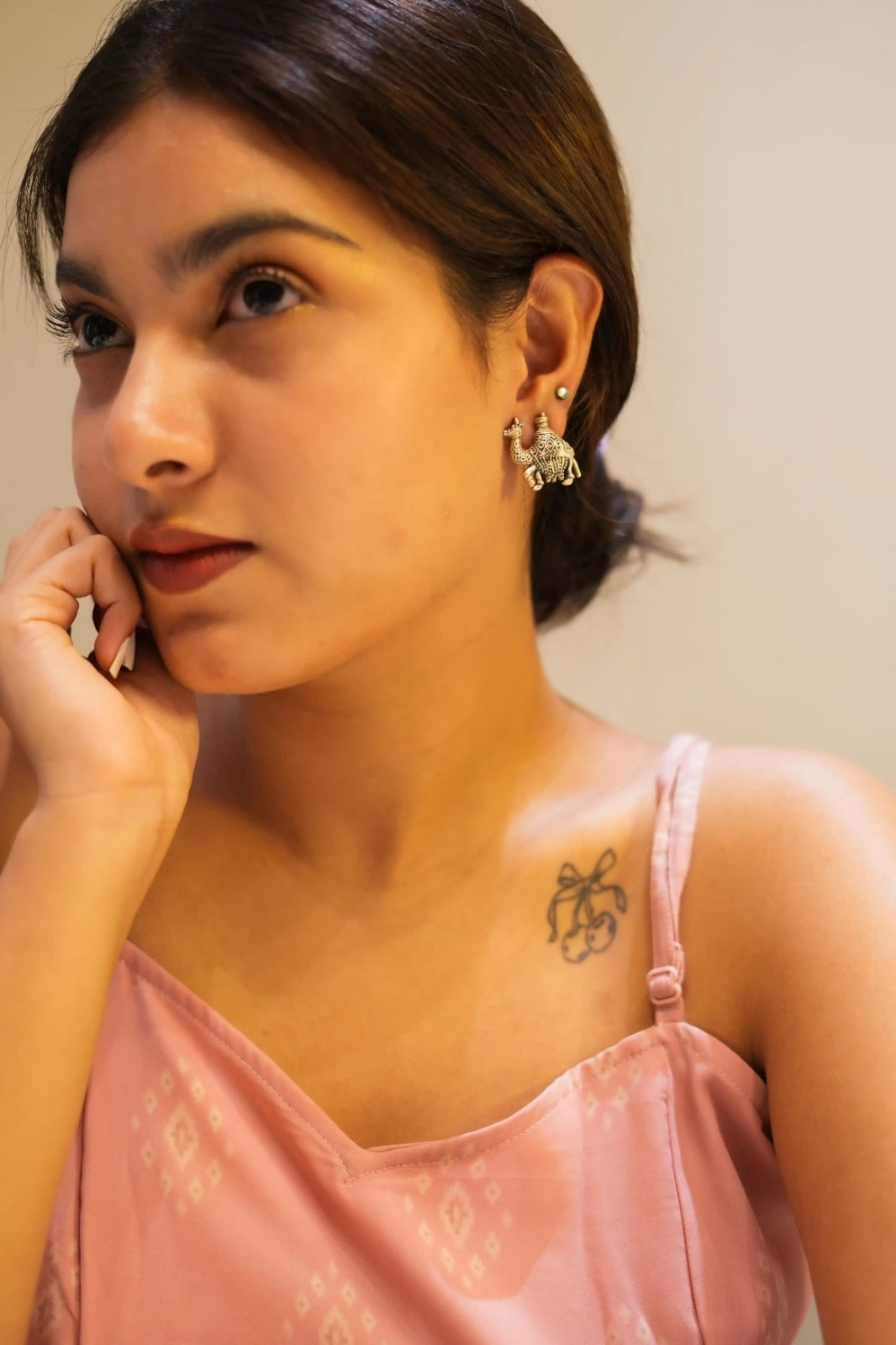 Aadhya Desert Camel Stud Earring - Image 2